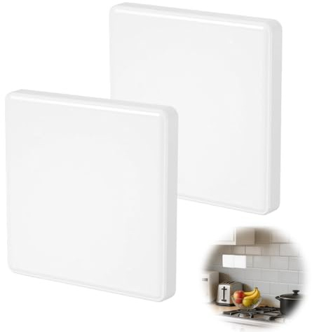 2 Cache Prise Electrique,Plaques d'obturation Prise en Métal 86x86mm,Cache Prise et Cache Trou Mural pour Compteur Électrique,Pour Prises Ou Interrupteurs Non Utilisés Cache Interrupteur Mural