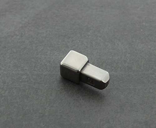 Innen & Außenecke für Fliesenschiene, Fliesenprofil, Quadratprofil, Edelstahl (V2A) glänzend, 10 mm Höhe