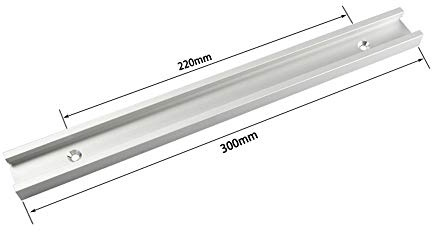 belupai 300mm T-Nut T-Spur Gehrungsschiene Spannvorrichtung Schlitz Gerade Kante Spannwerkzeug 30x12,8mm Führung Aluminiumlegierung T-Nut Spurweite für Holzbearbeitung Router Tischkreissäge