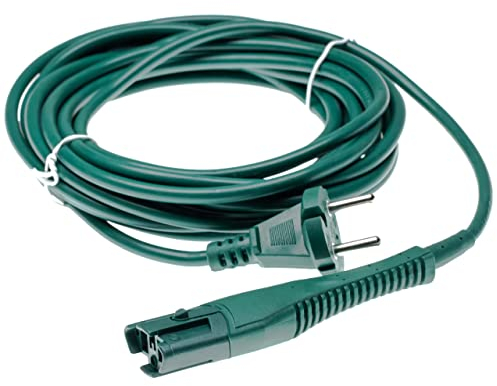 vhbw Stromkabel kompatibel mit Vorwerk Kobold 130, 130 SC, 131, 131 SC Staubsauger - 7m Kabel, Anschlusskabel