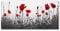 Tulup Red 100x50cm Tempered Glass Kitchen Splashback - Scratch Resistant, Electric, Wall Mount