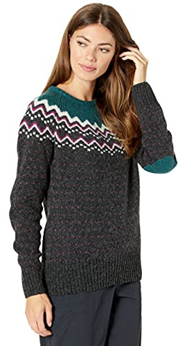FJALLRAVEN Damen Övik Knit Sweater W Pullover, Grün (Arctic Green), M EU