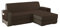 sevi's Sofabezug L Form 200cm Wasserdicht, Sofa überzug Ecksofa Reversibel Kratzfest Fleckenresistent - Sofa Cover für Katzen und Hunden - Braun
