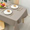 Hiasan Glatt Tischdecke Fleckenabweisend Tischtuch mit Lotuseffekt Leicht Wasserabweisend Tischwäsche, Taupe, 140x220cm