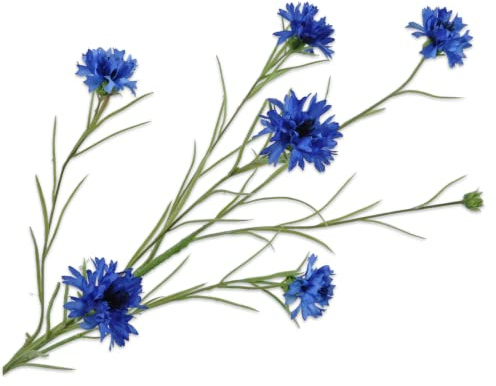 Silk-ka Seidenblume-Kunstblume Kornblume Blau 92 cm