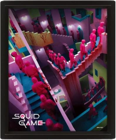 Pyramid International Squid Game Treppe, verrückt, 3D-Anime-Effekt