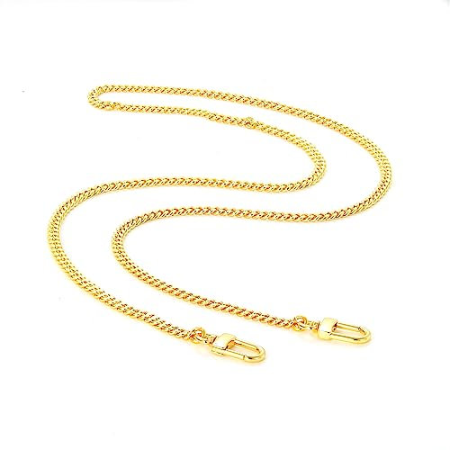 jiesinlov Geldbörse Kette Riemen Handtasche Gold Ketten Schulter Tasche Riemen Ersatz, mit Metallschnallen(A90CM)