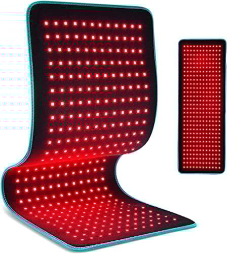 iTHERAU Rotlichtlampe Wärmelampe, 80x30 cm, Plus Rotlichtlampe, 360 LEDs, Gürtel, 660 nm Rotlicht und 850 nm infrarotlampe zur Entzündung, Schmerzlinderung, Muskelgelenk