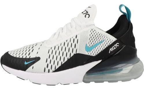NIKE AH6789-115 W AIR MAX 270 Women White/Dusty Cactus-Black-Metallic S UK 5