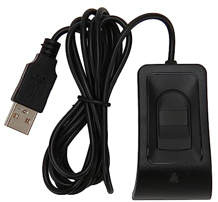 ASHATA USB Fingerabdruckleser für 10 Hello, PC Fingerabdruck Logger, Fingerabdruck Schlüsselleser, 10 Finger Kapazität, Automatische Identifizierung, Einfache Bedienung,