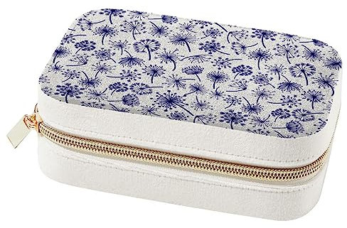 Pusteblumen-Schmuckkästchen, tragbar, Reise-Schmuck-Organizer, Etui, Ohrringe, Ringe, Halsketten, Display-Aufbewahrungsboxen für Frauen, Mädchen, Brautjungfer-Geschenke