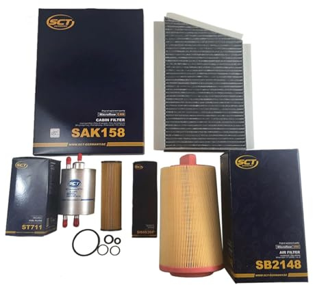 Filterset Inspektionspaket | Sb 2148 + SH4030P + SAK158 + ST711 passend für C-Klasse Kompressor W203 S203