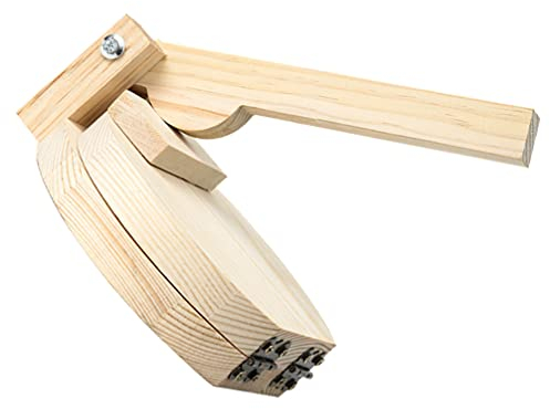 OSKOE Tortilla Press 6 Inch - Traditional Labor-Saving Wood Tortilla Maker Press - Dough Press Wood Tortilla Press for Dumpling Skin, Homemade Mexican Tortillas,Roti, Burritos,Taco