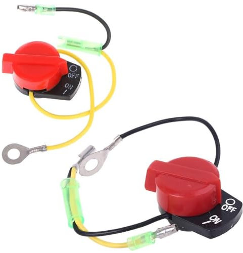 LUOFANG DREI Linien Motor Power Stop On Off Kill Switch Control Für Honda GX110 GX120 GX160 GX200 GX240 Rot mit Schwarz