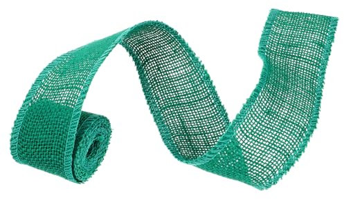 Amosfun 2st Sackleinenband Weihnachten Kariertes Verpackungsband Weihnachtsdekoration Sackleinen Weihnachtsschmuck Weihnachtsbaum-band-girlande Bandwickelsackleinen Krawatte Zubehör