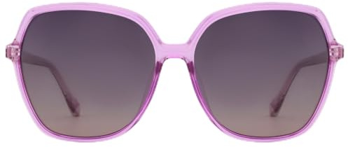 ZENOTTIC Occhiali da Sole Polarizzati Retro Donna Oversize | Montatura Quadrata alla Moda con Protezione UV400 per Viaggi e Feste