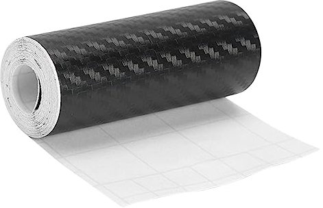 Film en Fibre de Carbone - Autocollants d'enveloppe de Bande de Voiture de Film de détail - Autocollant en Feuille de sergé Auto-adhésif, Ruban de Protection de vélo pour Tableau de Bord