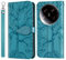 Vkooer Coque pour Xiaomi 14 Ultra 5G Housse Premium Cuir PU Étui Flip Portefeuille à Rabat Poches Case avec Porte Cartes et Magnétique pour Xiaomi 14 Ultra Smartphone, Turquoise
