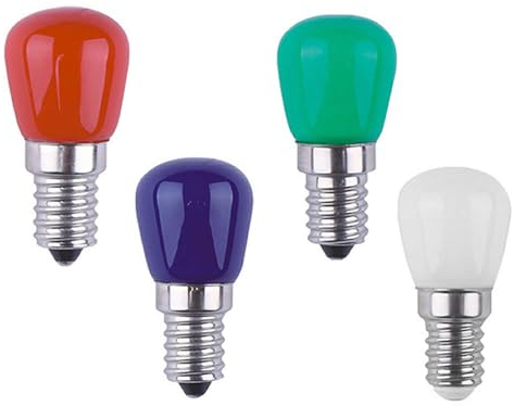 Jiotouhu E14 Farbige LED Glühbirne, 3W E14 Rot Grün Blau Warmweiß Glühbirne, für AC220-240v geeignet, Halloween/Weihnachten/Festival Licht, Bar/Festival Farbbirne
