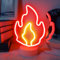 Aslanka Fire Neon Light - Battery/USB Powered, Bedroom Night Light & Decoration for Christmas, Birthdays, Party & Gifts