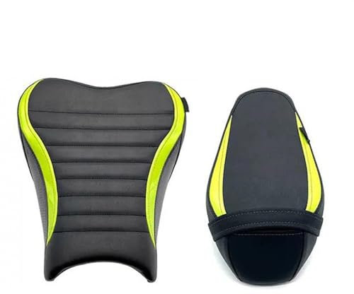 Sitz Für KAWASAKI Z900 Z 900 2017-2021 2022 2023 Motorrad-Fahrersitz Vorne, Beifahrersitz Hinten (Color : Green- Full set)