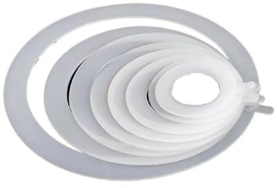 Cherrynight XLJP Silicone Flange Gasket/Sealing Waterproof and High-Temperature Resistant Flat Washer(5pcs 38x70.5x3)