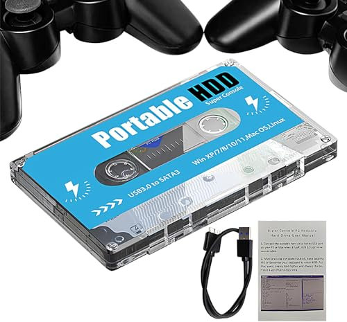 Console Per Videogiochi Retrò Su Disco, Console Per Videogiochi Retrò Plug And Play Con 70 Emulatori Classici, Oltre 60.000 Giochi, Uscita 4K HD Per TV, Chiavetta USB Per Intrattenimento Di Gioco