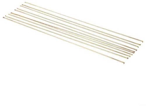 AugustknowU Bacchette per saldatura in ottone 10 PEZZI 1,6 mm x 250 mm a bassa temperatura, filo per brasatura, facile da sciogliere per rame, ferro, acciaio, lega