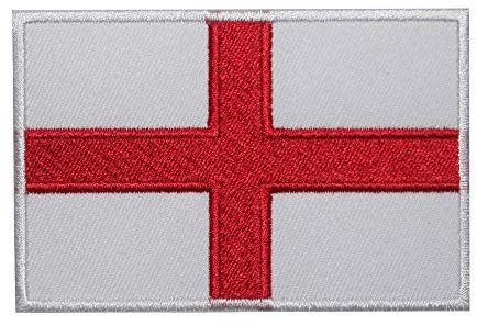 England Flag Patch United Kingdom Flag UK Design Flag Patch Embroidered Applique UK Great Britain Iron On Sew On Emblem