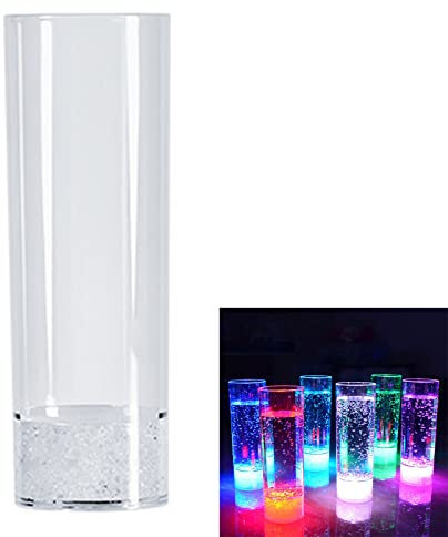 Tazze luminose a LED in acrilico per bere bicchieri da vino con luce acrilica per birra, bevande, whisky, feste