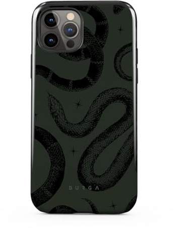 BURGA Unisex Phone Case for iPhone 12 Pro – Dual-Layer Hybrid Design with Shock-Absorbing TPU & Durable Exterior, Scratch-Resistant Finish and Raised Bezel Edge for Screen Protection & Daily Use