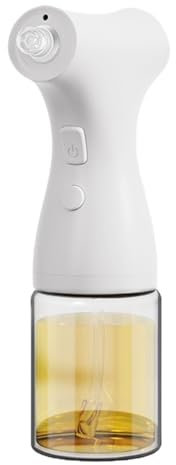 Nuytghr Cooking Oil Sprayer, Edible Oil Dispenser, 200ml Mister, Portable Spritzer Design, 5.12x8.86 Inches, Non Aerosol Spray for Air Fryer Bbq Salad Baking Kitchen Gadgets