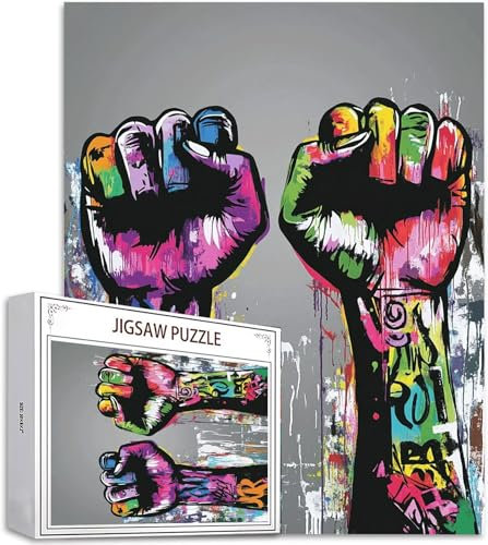 Puzzle Graffiti Puzzle 5000 Teile, Holzpuzzle Erwachsene, Mehrfarbig Holzpuzzle, Klassische Puzzles Hand Wooden Jigsaw für Erwachsene Und Kinder 14 Jahren, Geschenke Home Wand Dekor 156x105cm D-933