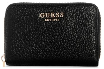 GUESS Geldbörse Marsha SLG Medium Zip Around Wallet Black schwarz