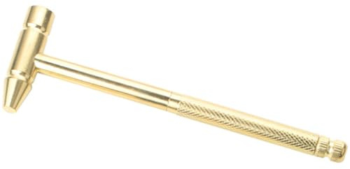 KOMBIUDA Multifunktionaler Kupfer Minihammer mit Integrierten Schraubendrehern Kleiner Hammer für Heimwerker und Uhrmacher Kompakt und Langlebig Rutschfester Griff Werkzeugset