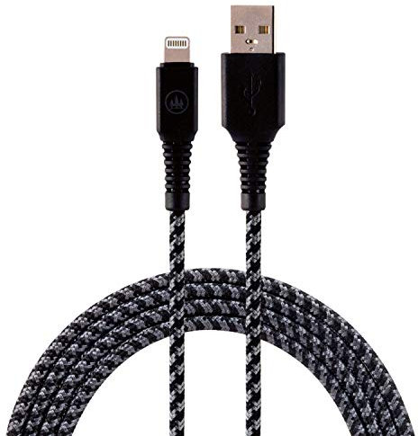 Eco Survivor USB C to Lightning Cable 4Ft, iPhone Charger Cord for 14/13/12 Series, Airpod Pro Charger, Lightning Charger Cables for iPhone 14, Short iPhone Charging Cord, Nylon Braided Cord, 37597