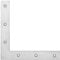 Pollmann®Baubeschläge Haustürwinkel 160 x 160 mm, hell verzinkt, 10 Stück