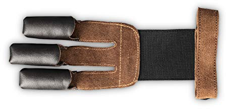 est-Hunter Traditioneller Schießhandschuh braun - Wildleder (Small)