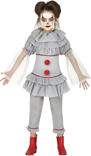FIESTAS GUIRCA Killer Clown Costume for a Girl