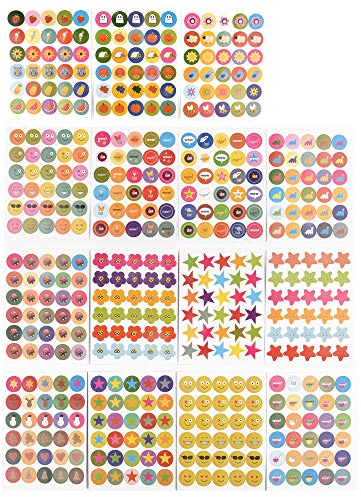 ewtshop® 5400 Belohnungssticker, Teacher Sticker, Motivationsaufkleber, tolle Sticker für Kinder, Erwachsene und Lehrer