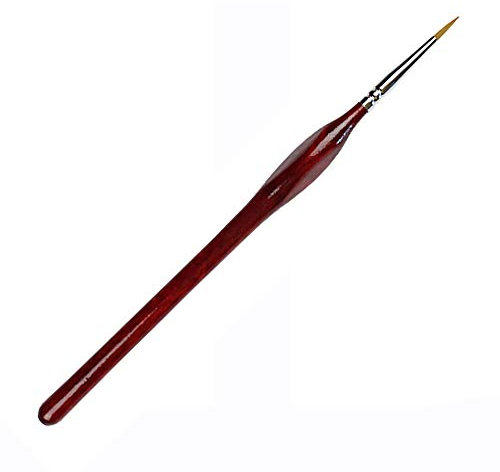 Detail Paint Brush Nylon Artist Paint Brush with Fine Tip and Triangular Handles for Fine Detailing & Art Painting Acrylic Watercolor Oil Face Nail (Pack of 1, 000#)