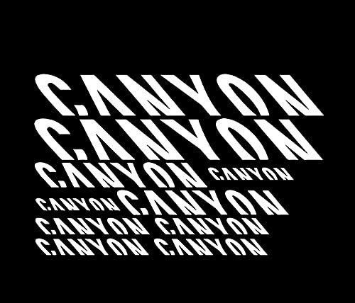 ZHAB Adesivi per canyon riflettenti impermeabili per bici da strada Mountain Cycling Sticker MTB Ruote per biciclette Ricamo Decalcomania Parti, 35 x 27 cm