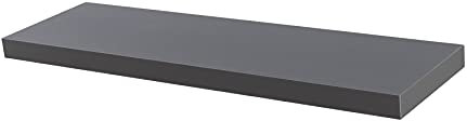 Harbour Housewares Modern Floating Wall Shelf - 100cm - Grey - Photo Gallery Bookshelf Wall Shelves for Living Room Display, Bedroom, Office Storage