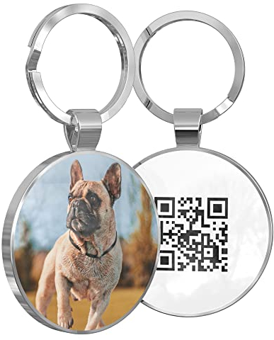 DISONTAG Placas para Perros QR Etiqueta de identificación Personalizadas Online - Pet Quick Show Vacunas para Mascotas y Protección de la Privacidad