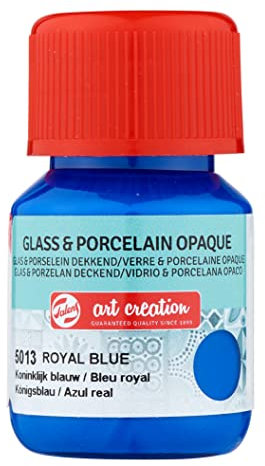 Talens Art Creation - Glas & Porzellan Deckende Farbe - Königsblau 5013-30 ml - Für Keramik & Glas - Lebendige Farbe - Einfache Anwendung - Handwaschbar