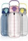 BOZ Trinkflasche Groß 1,8 L – Große Trinkflasche Spülmaschinenfest – Gym Trinkflasche BPA Frei mit Strohhalm – Große Wasserflasche – XXL Trinkflasche Auslaufsicher & Stoßfest - Rosa