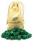 Waldfelsen 6, 12, 20, 30 oder 50 hochqualitative Würfel Standardgröße 16 mm Acrylwürfel Knobel Spielwürfel Dice 6-seitig sechsseitig Spielzubehör Set mit Stoffbeutel (Grün, 50 Stück)
