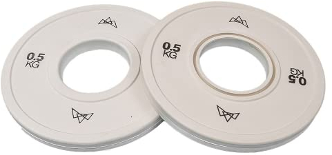 Olympic Rubberised Fractional Plates, Olympic Weight Plates Set, Fractional Weight Plates, Cross Fitness, Weight Training, 0.25kg, 0.5kg, 1.0kg, 1.5kg, 2.0kg, 2.5 Kg Weights (Pair Of 2.0 KG)