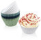 Fousenuk 12 Stück Silikon Muffinförmchen, Wiederverwendbare Cupcake Formen, Antihaftbeschichtet Cupcakeförmchen, Muffin Backformen, Silikonformen Bpa-Frei für Kuchen, Eincreme, Pudding (4 Farben)