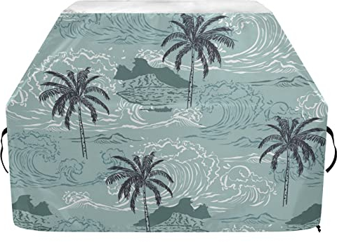 Grillabdeckungen 65 Zoll Anti-UV Grillabdeckungen für außen schöne Insel Grill Brenner Abdeckungen Staubabweisend